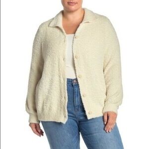 Susina Women's Teddy Faux Fur Cardigan